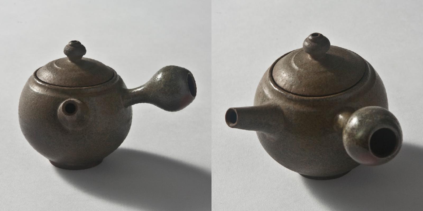 簡銘兆 柴燒 橫柄茶壺